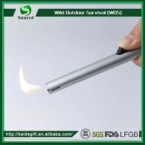 BARBACOA Encendedor de Gas <span class=keywords><strong>Butano</strong></span> <span class=keywords><strong>A</strong></span> Prueba de Viento de Plata De Aluminio Conveniente Para El Hogar Al Aire Libre de Picnic - Product Image 1
