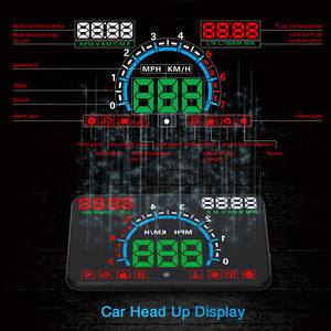 2018 Venta caliente auto electrónica Hight brillante Heads - up display digital <span class=keywords><strong>de</strong></span> RPM <span class=keywords><strong>HUD</strong></span> metro OBD2 - Product Image 1