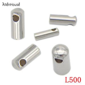 Fashion Round Small Piece 1mm 1,2mm 1,5mm Edelstahl End perlen kappen Schmuck Zubehör und Komponenten - Product Image 2