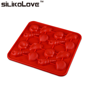 Molde de <span class=keywords><strong>Chocolate</strong></span> personalizado 3D, molde de silicona con forma de concha para comida de mar - Product Image 3