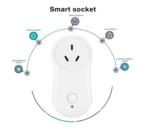 Saa phê duyệt tuya Mini Wifi thông minh cắm thông minh Wifi thông minh cắm ổ cắm làm việc với Alexa,Google nhà điều khiển bằng giọng nói