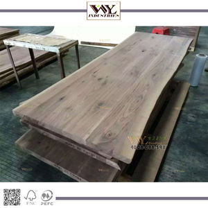 <strong>Walnut</strong> Slab Office Table, Industrial Office <strong>Desk</strong> - Product Image 5