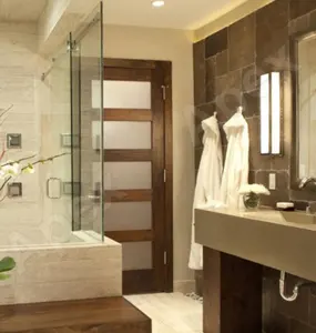 Modern wooden door design latest design interior door for bathroom /kitche door