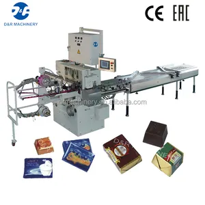 Small chocolate wrapping machine automatic, 3.4KW chocolate fold wrapping machine