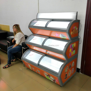 Tủ Đông Trưng Bày Kem Ba Tầng Cho Cửa Hàng - Product Image 3