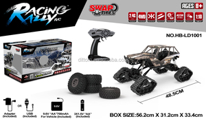 Échangez les pneus librement 4x4 1:10 2.4G RC Tracked Snowmobile avec pneus tout-terrain - Product Image 4