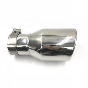 Baru Universal 1 buah 63 mm-102 mm 304 baja tahan karat mobil belakang bulat pipa knalpot ekor Muffler Tip Uk diskon besar aksesoris mobil - Product Image 5