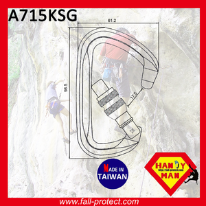 25KN Screw Lock Rock Climbing Mountaineer Aluminum Carabiner - Product Image 2