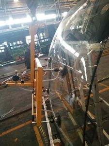 Elevador de vacío de Vidrio Curvo utilizado para instalación de vidrio de coche