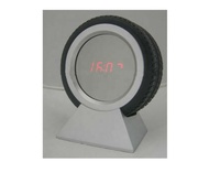 Mode roue forme horloge LED numérique pneu Table réveil Reloj pour Promotion cadeau numérique horloge de bureau