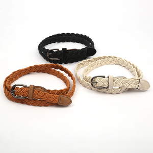 Ceintures fines pour femmes, mode en gros, boucle à ardillon de 0,86 pouces, ceintures décontractées, ceintures tressées en <span class=keywords><strong>corde</strong></span>, ceintures fines pour robe - Product Image 6