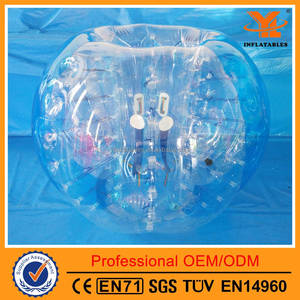 <strong>Inflatable</strong> TPU Bubble Soccer <strong>Ball</strong> with 2 Color Panels, 1.25 M,1.55 M,1.8 m Bumper Soccer - Product Image 6