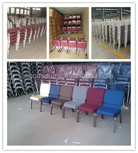 Cheap Church Chairs Padded Church Chair For Sale Wholesale Used Cheap Stackable Metal Theater Furniture Chair Church Chair Commercial Furniture Iron