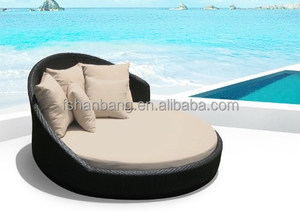 Patio extérieur Meubles En Osier Piscine <span class=keywords><strong>Salon</strong></span> <span class=keywords><strong>De</strong></span> <span class=keywords><strong>Jardin</strong></span> Rond Parure <span class=keywords><strong>de</strong></span> Lit Double - Product Image 2