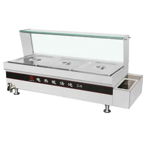 Commercial stainless steel bain marie food warmer electrical heater buffet for sale