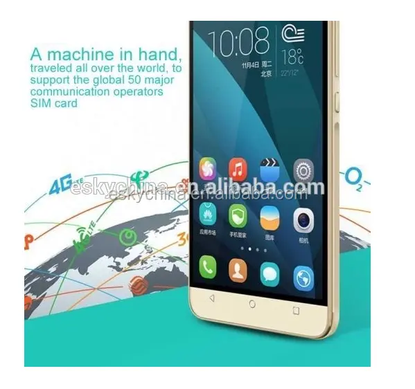 5.5 polegada Huawei Honor Cheap 4x telemóvel MSM8916 Quad core Android 4.4 2 GB RAM 8 GB / 16 GB ROM FDD LTE Smartphone