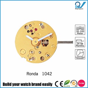 Mouvement <span class=keywords><strong>de</strong></span> <span class=keywords><strong>montre</strong></span> en alliage ultra-fin et léger, <span class=keywords><strong>calibre</strong></span> Ronda Quartz 1042, taille 41/4'', autonomie <span class=keywords><strong>de</strong></span> la batterie 36 mois, 5 rubis, 2 aiguilles - Product Image 3