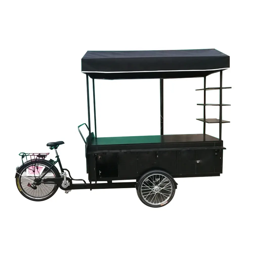 Mobiele cafe trike koffie bike voor outdoor business plan