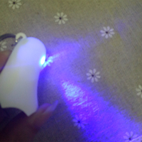 Nuevo Llavero con Luz LED Intermitente de Fantasma de Halloween, Llavero de Halloween