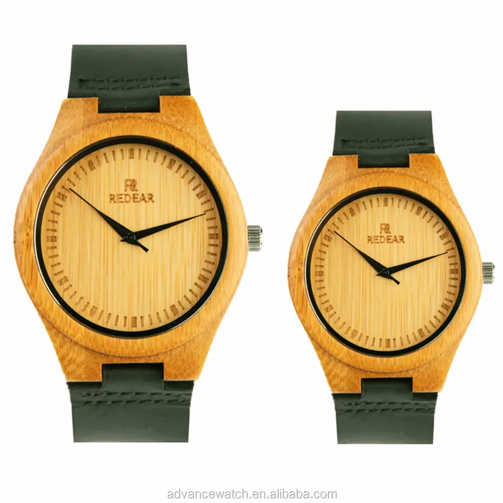 2019 hot sale couple wood watch | quartz watch wood with genuine leather | pair watch for men and women