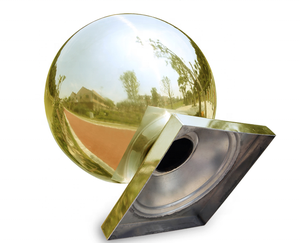 Esfera de Acero Inoxidable Pulida para Pasamanos de Escalera, Esfera Hueca de Acero de 150 mm, Esfera Metálica Hueca - Product Image 4