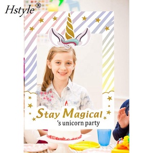 Rainbow Unicorn - Magical Unicorn Baby Shower or Birthday Party <strong>Selfie</strong> Photo Booth Picture <strong>Frame</strong> &amp; Props PFB304 - Product Image 2