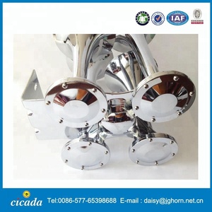 Chrome Molto Forte 152dB 4/Quattro Tromba Suono del Treno Tromba D'aria Base In Metallo - Product Image 3
