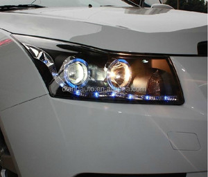 dland שברולט <span class=keywords><strong>cruze</strong></span> פנס complete v8 , עם דמעת led r8 עין וbi-xenon מקרן , עבור שברולט  - Product Image 1