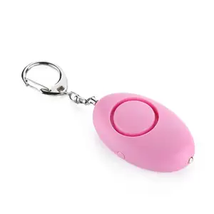 Meinoe 125DB OEM portable personal anti attack alarm with keychain and led for security protection