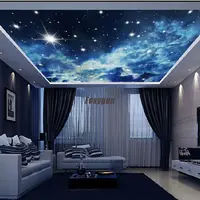 Plafonnier led en fibre optique, design ciel nocturne avec étoiles, luminaire décoratif d'intérieur, idéal pour une chambre à coucher ou un salon