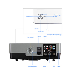 HD LED 1080p Home et Conférence 3D Projecteur - Product Image 4