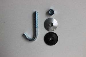 Высококачественный кровельный болт <span class=keywords><strong>J</strong></span> из углеродистой стали с шестигранной гайкой и резиновой шайбой - Product Image 4