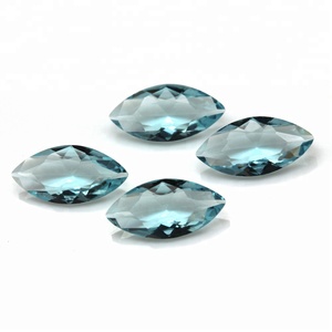 <span class=keywords><strong>Faux</strong></span> <span class=keywords><strong>Diamant</strong></span> Ciel Bleu Marquise Cut Cristal <span class=keywords><strong>Verre</strong></span> Synthétique Pierres Précieuses - Product Image 3