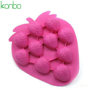 Dâu Tây Cá Nhân Tùy Chỉnh <span class=keywords><strong>Silicone</strong></span> <span class=keywords><strong>Ice</strong></span> Cream Khuôn <span class=keywords><strong>Ice</strong></span> <span class=keywords><strong>Cube</strong></span> Khay Khuôn - Product Image 1