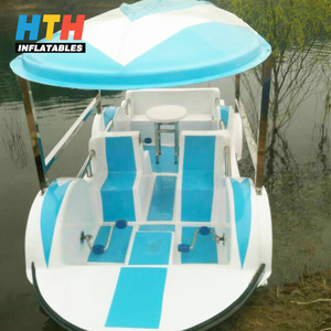 Children water bumper blade wheel pedal foot boat <span class=keywords><strong>6</strong></span> person Paddle on inflatable pool for sale - Product Image 3