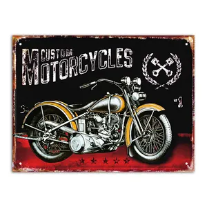 Wholesale Bar Decor Custom Design Tin Metal Wall Plaque