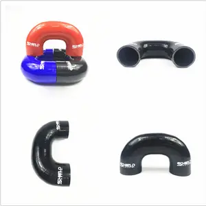 silicone hose customized logo/1 inch rubber water hose pipe/u shape rubber radiator hose