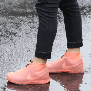 Couvre-chaussures en Silicone antidérapant, anti-pluie, multifonctionnel, élastique, étanche, tendance