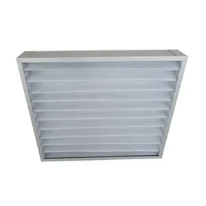 Pabrik grosir ruang bersih HVAC G4 serat sintetis Panel lipat pra Filter udara