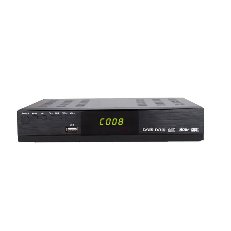 Gecen Full HD 4 K combo DVB-T2 DVB-S2 vệ tinh BỘ giải mã SET TOP BOX thu vệ tinh thụ de vệ tinh