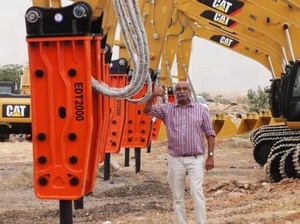 EDDIE edt2000 Nuevo Martillo Hidráulico Maquinaria de Construcción y Minería con Componentes de Núcleo Cincel - Product Image 2