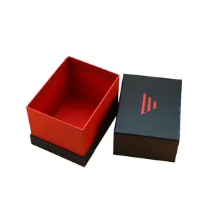 Personalizzato cravatta scatole di carta nera cravatte box commercio all'ingrosso contenitore di regalo di lusso di imballaggio