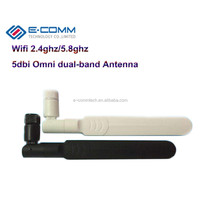 Offre Spéciale!! Palette plate double bande 2.4 GHz 5.8 Ghz Antenne 160mm 8dBi Omni Antenne WIFI RP-SMA connecteur pour Routeur Sans Fil
