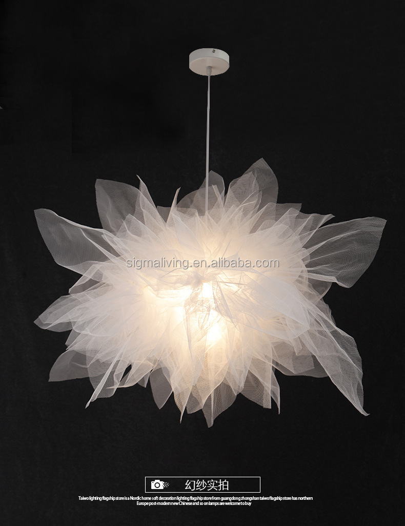 New arrival creative organza lamp romantic chandelier