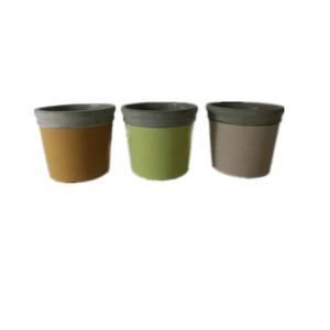 Forma redonda jardín <span class=keywords><strong>vertical</strong></span> crackle gran flor maceta jardinera de cemento pot - Product Image 2