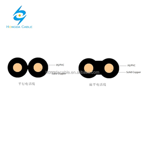 สองตัวนำวางขนานฉนวนสายเคเบิลโทรศัพท์Drop Wire - Product Image 2