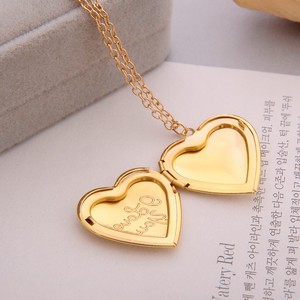 Collana con Medaglione a Cuore Inciso '<span class=keywords><strong>Ti</strong></span> <span class=keywords><strong>Amo</strong></span>' in 6 Colori, Messaggio Segreto Fai-da-Te - Product Image 4