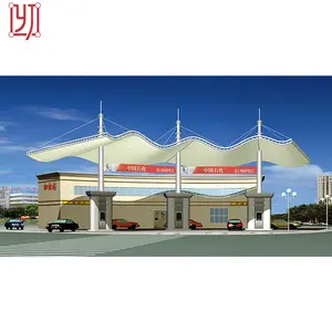 Architecture tensile membrane fabric roof shade structure