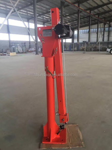 Mini grue avec palan électrique Capacité de levage de 1000 kg Bras de grue avec treuil électrique 12V/24V 6000LBS - Product Image 5