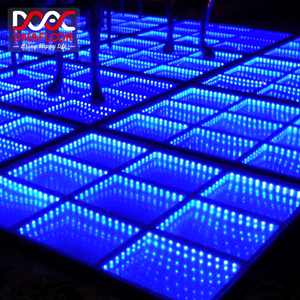Espejo LED Redondo con Efecto 3D para Pasarela, Pista de Baile, Iluminación para Bodas - Product Image 1